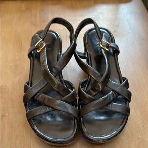 Cole Haan Nike Air relax Black Strappy Sandals